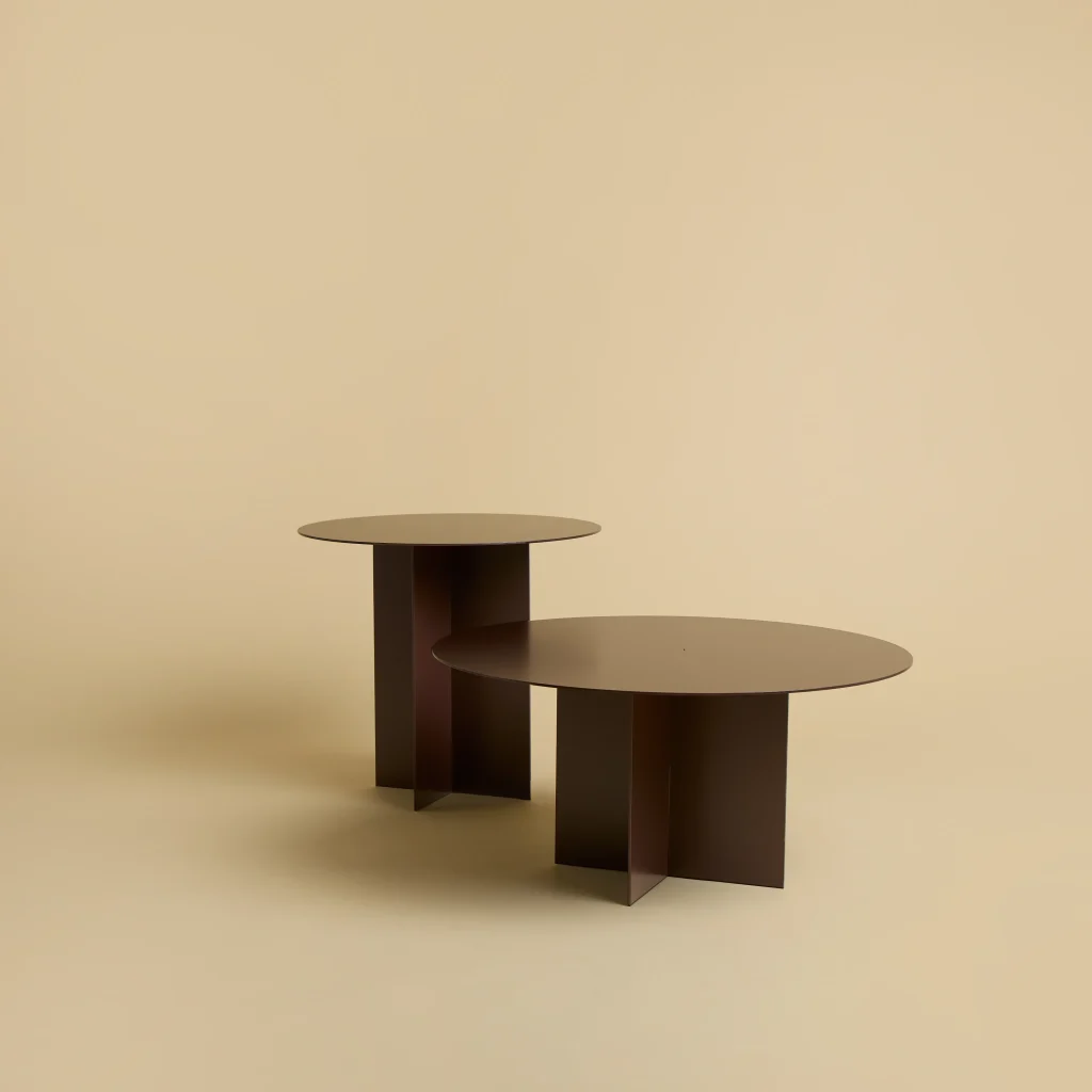 Wake - Chocolate Metal Side Table — 4