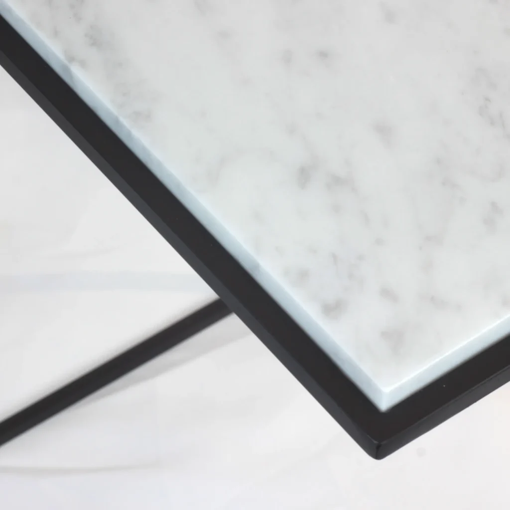 Frame - Carrara Marble Side Table — 2