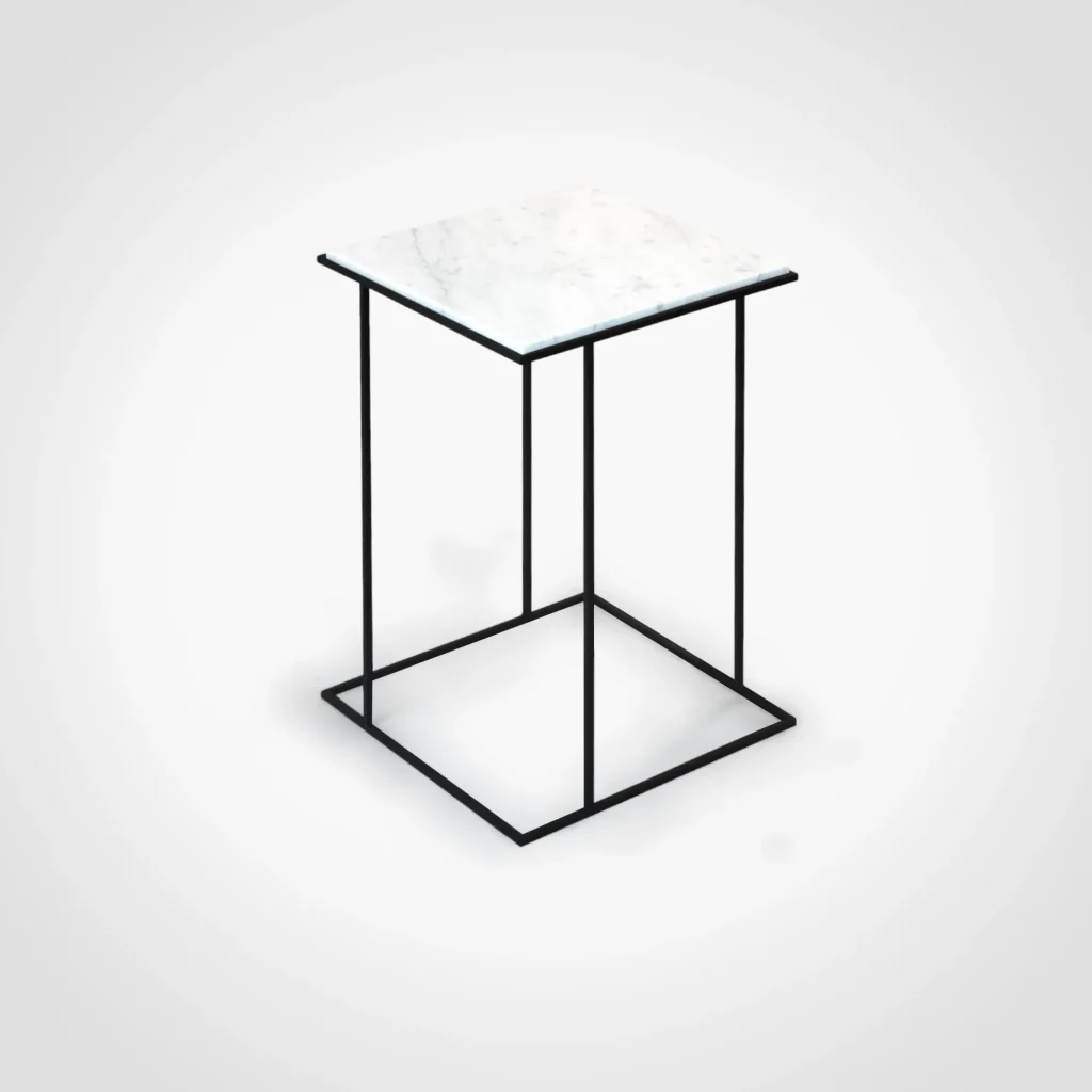 Frame - Carrara Marble Side Table — 6