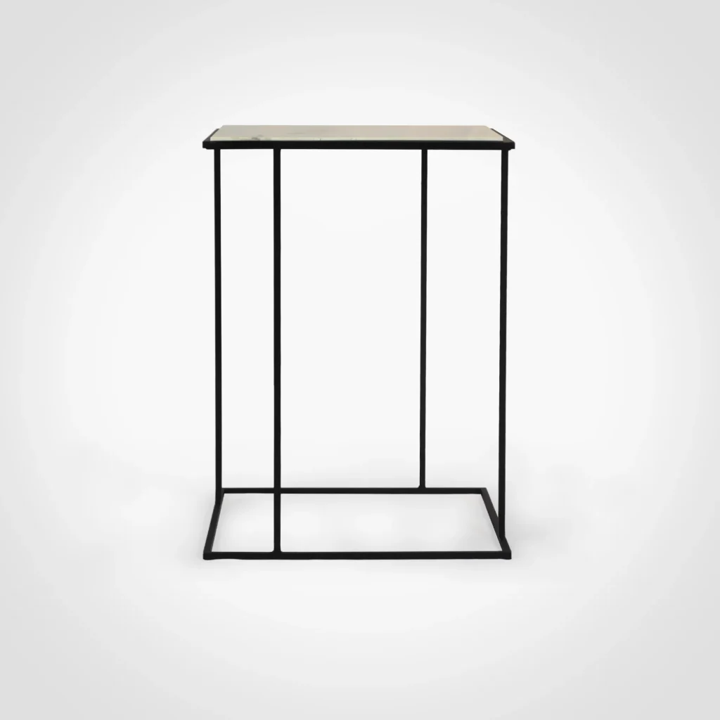 Frame - Travertine Marble Side Table — 3