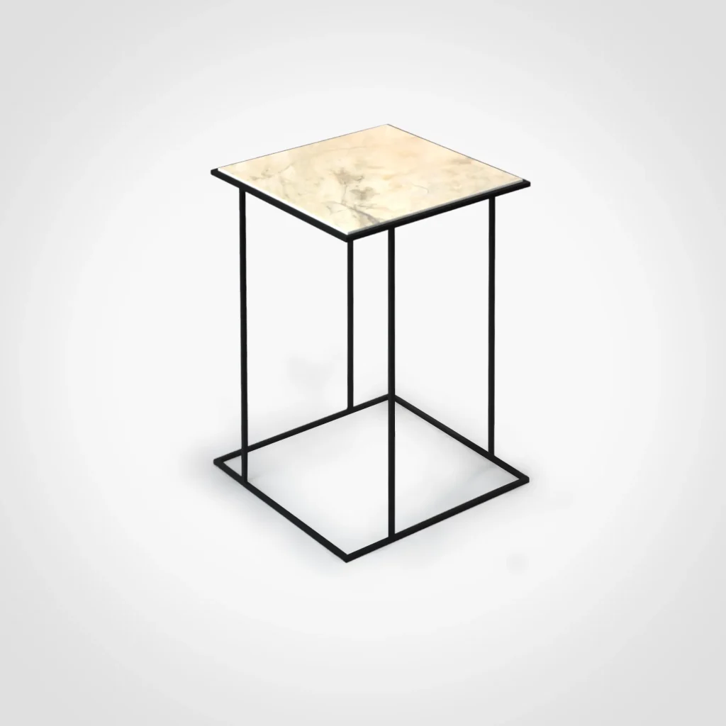 Frame - Travertine Marble Side Table — 6