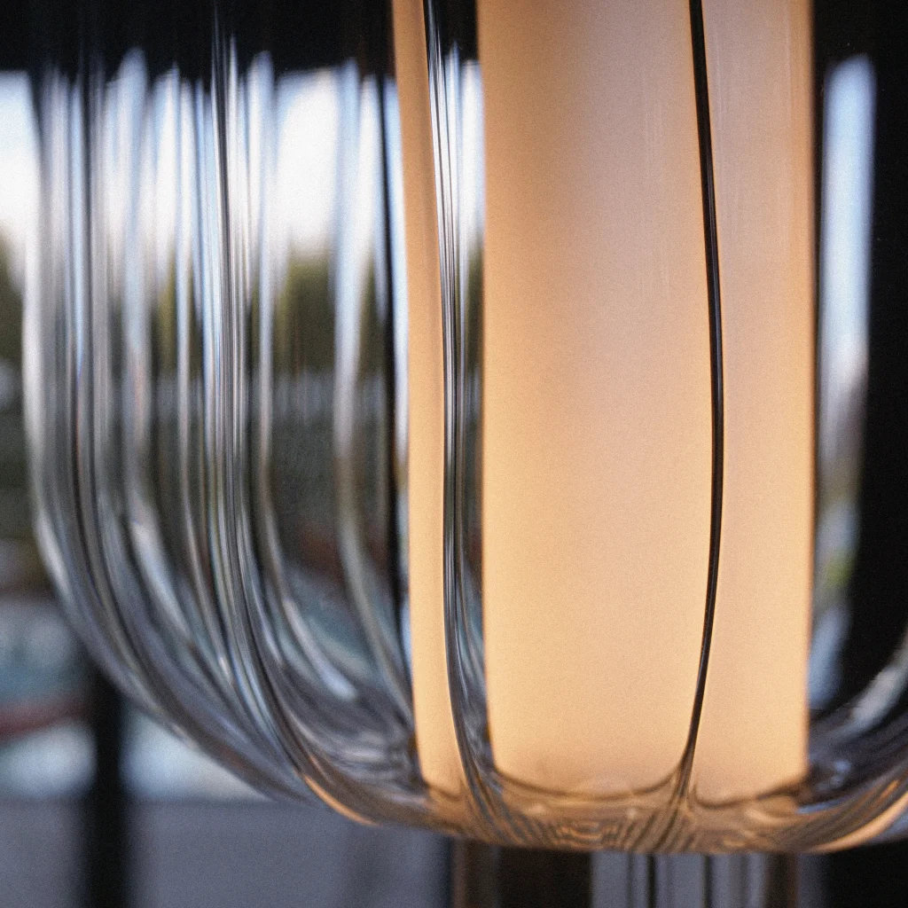 Alma Table Lamp in Brass and Perspex — 6