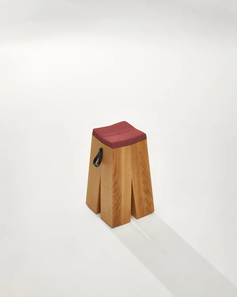 HAPPENS - Oak Wood Stool — 6