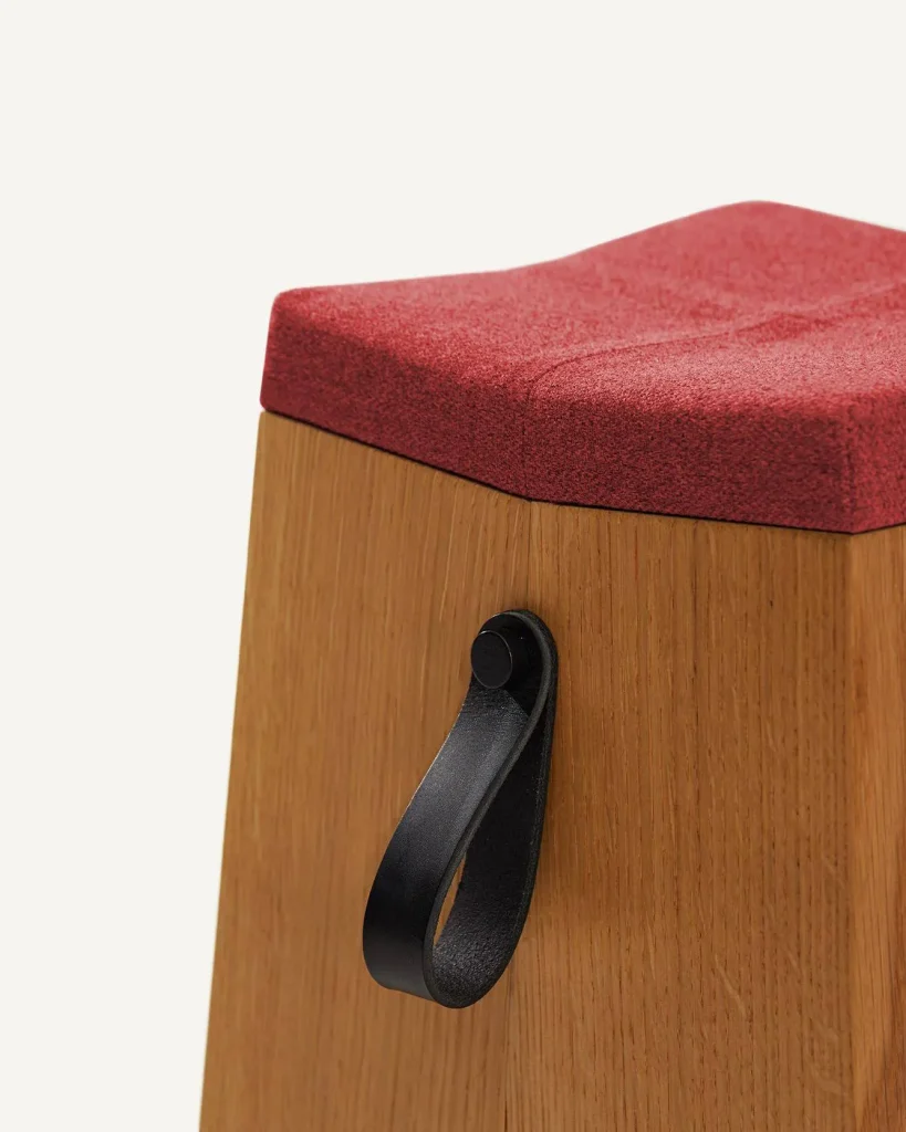 HAPPENS - Oak Wood Stool — 4