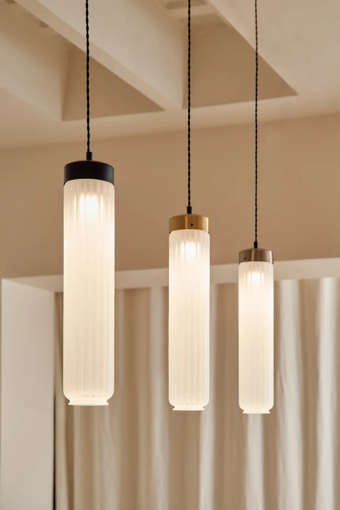 Ines Ceiling Lamp in Blown Glass And Brass — 2