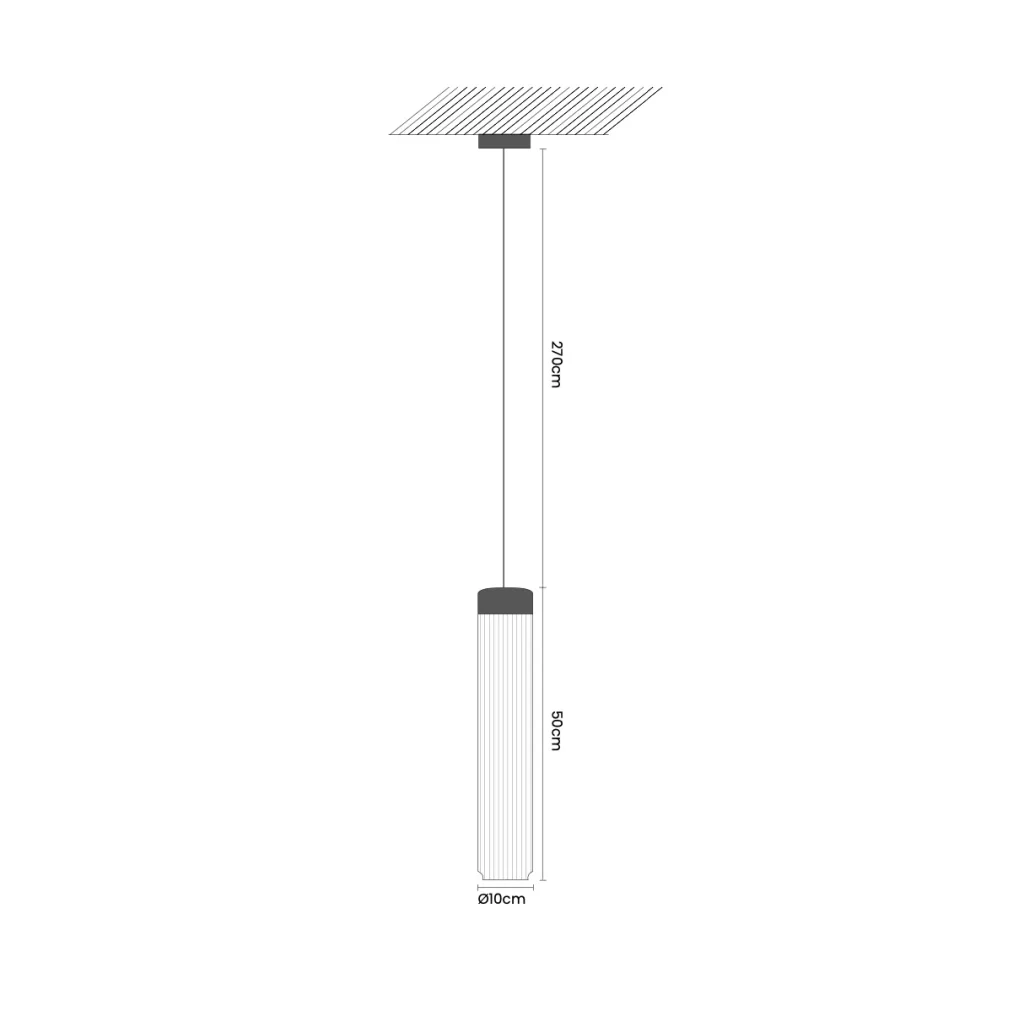 Ines Ceiling Lamp in Blown Glass And Brass — 7