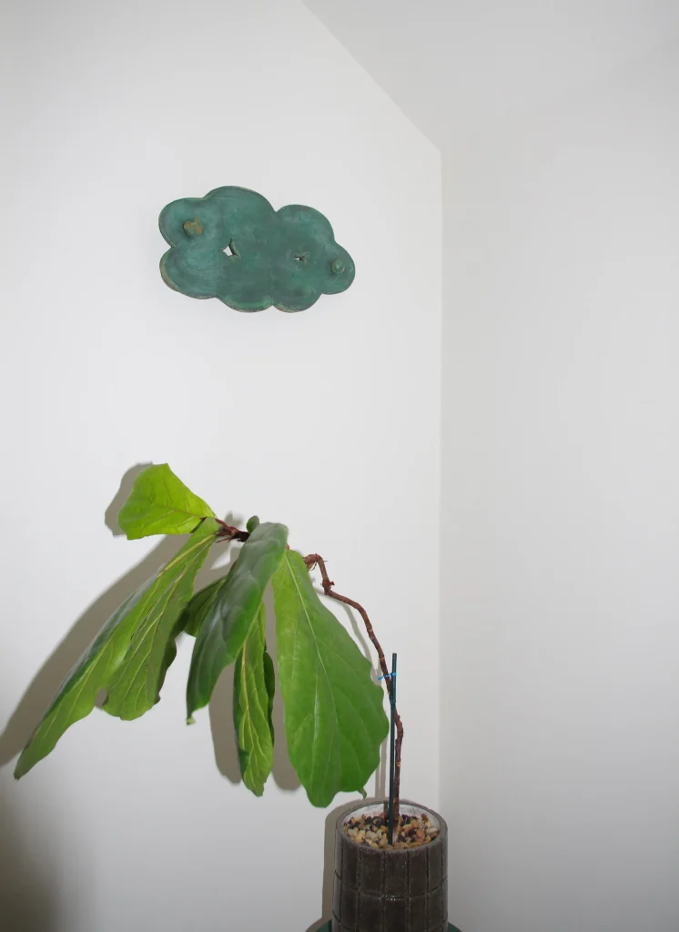 Green Cloud - Ceramic Wall Sculpture — 4