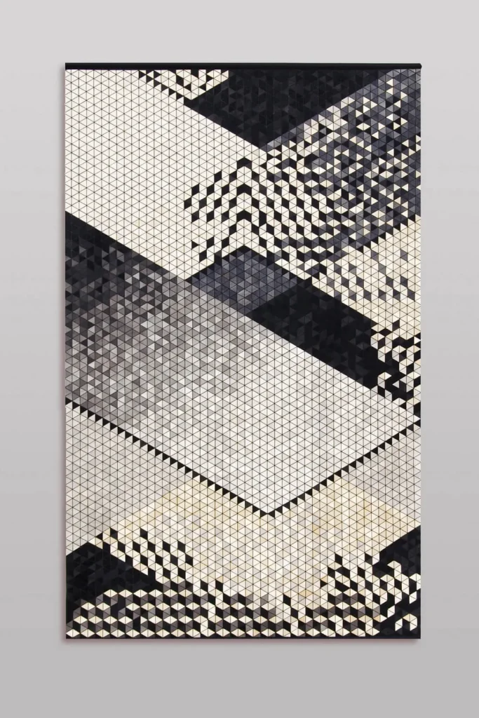 Intarsia - Wood & Textile Wall Tapestry — 3