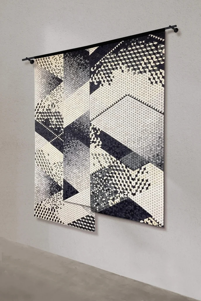 Intarsia - Wood & Textile Wall Tapestry — 4