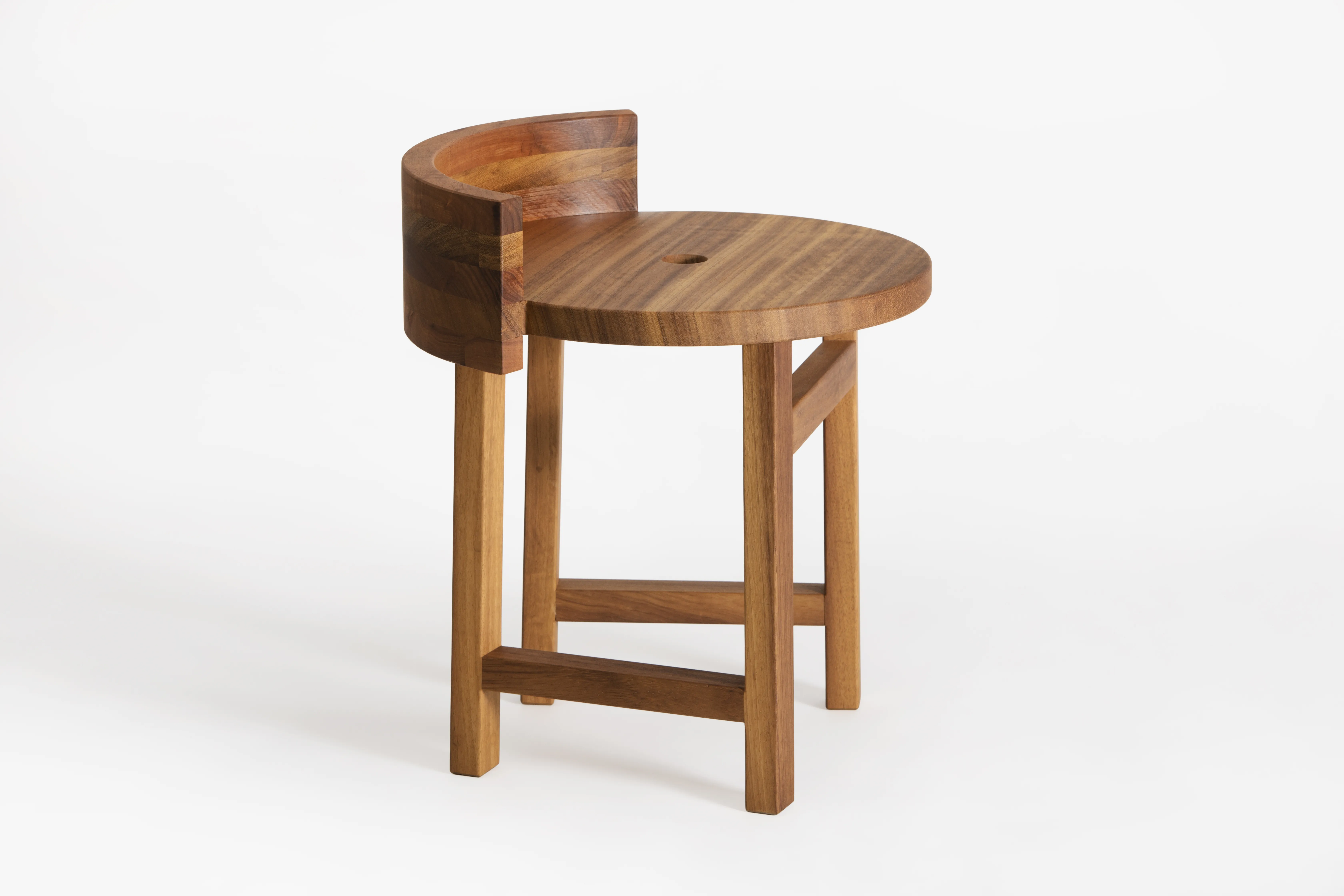 Elegant, minimalist stool in versatile wood options