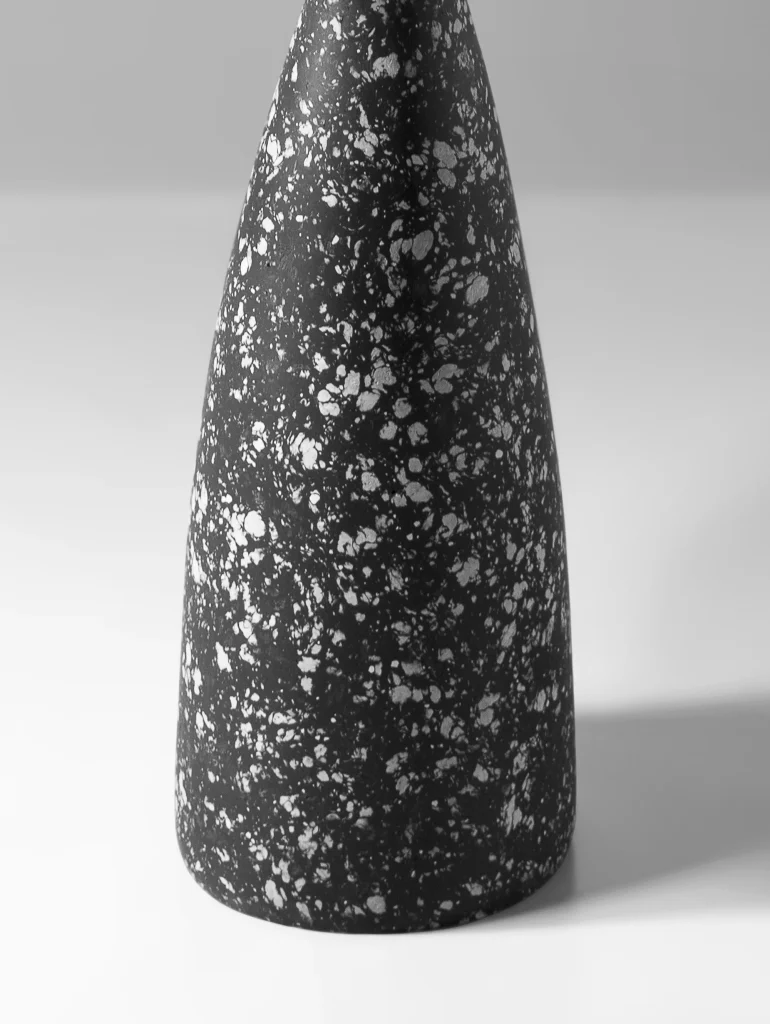 Speckled Black Minimalist Side Table — 3