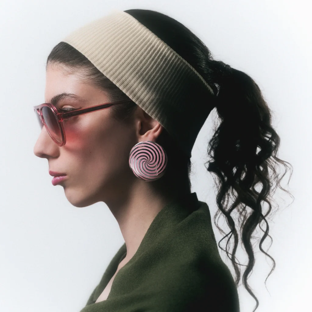 Hypnosis Earrings In Pink — 2