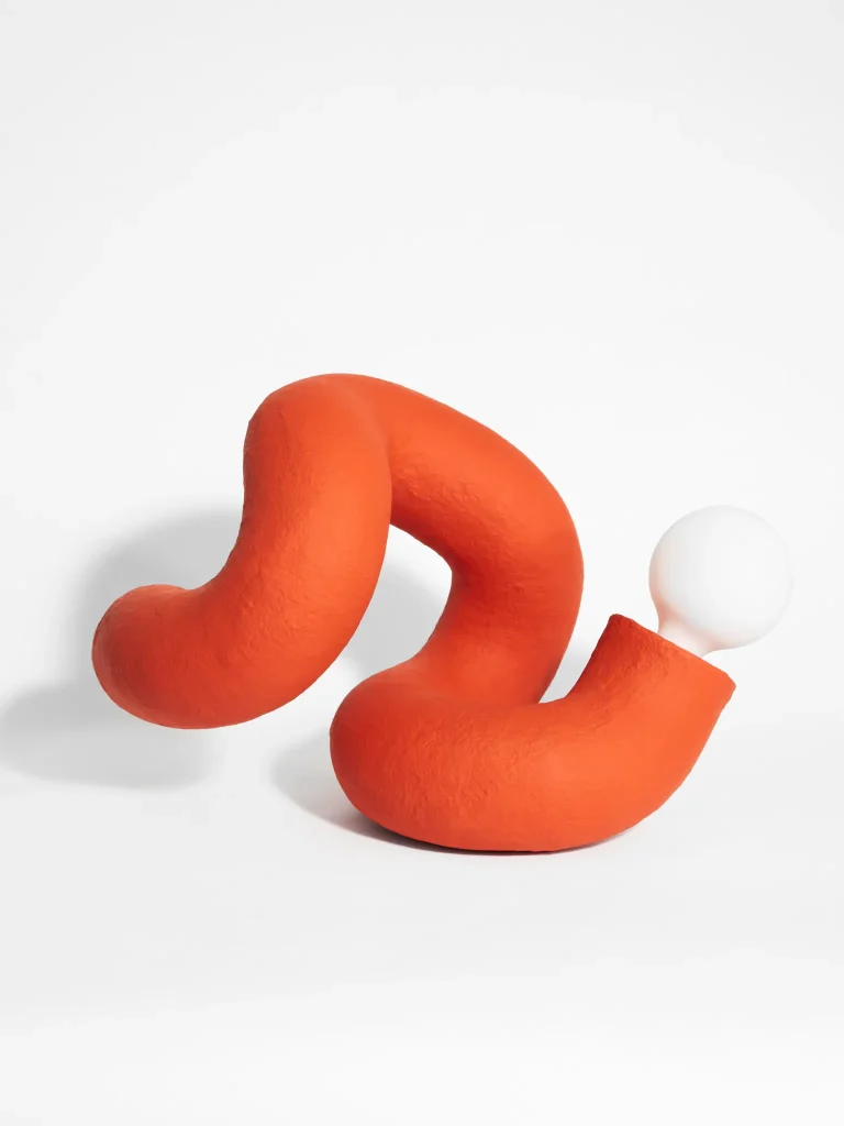 Lamp No. 2 - Orange Paper Pulp Lamp — 3