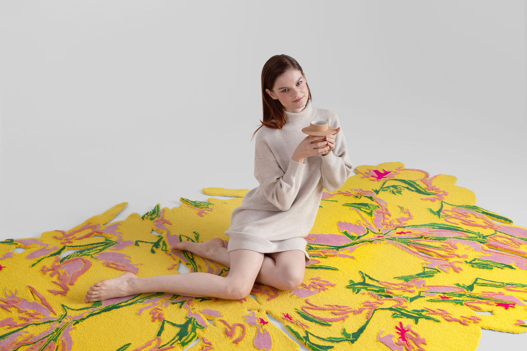 Derrumbes Y Pajaritos – Virgin Wool & Cotton Rug — 2