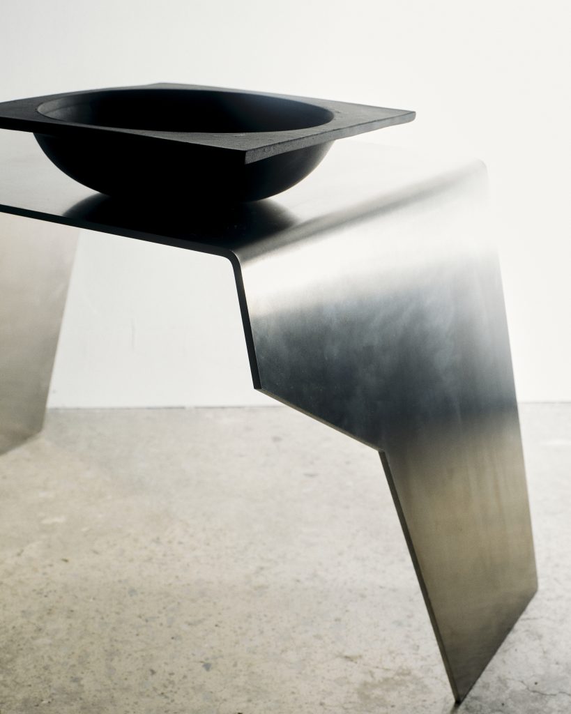 Adult Contemporary – Aluminum Side Table — 3