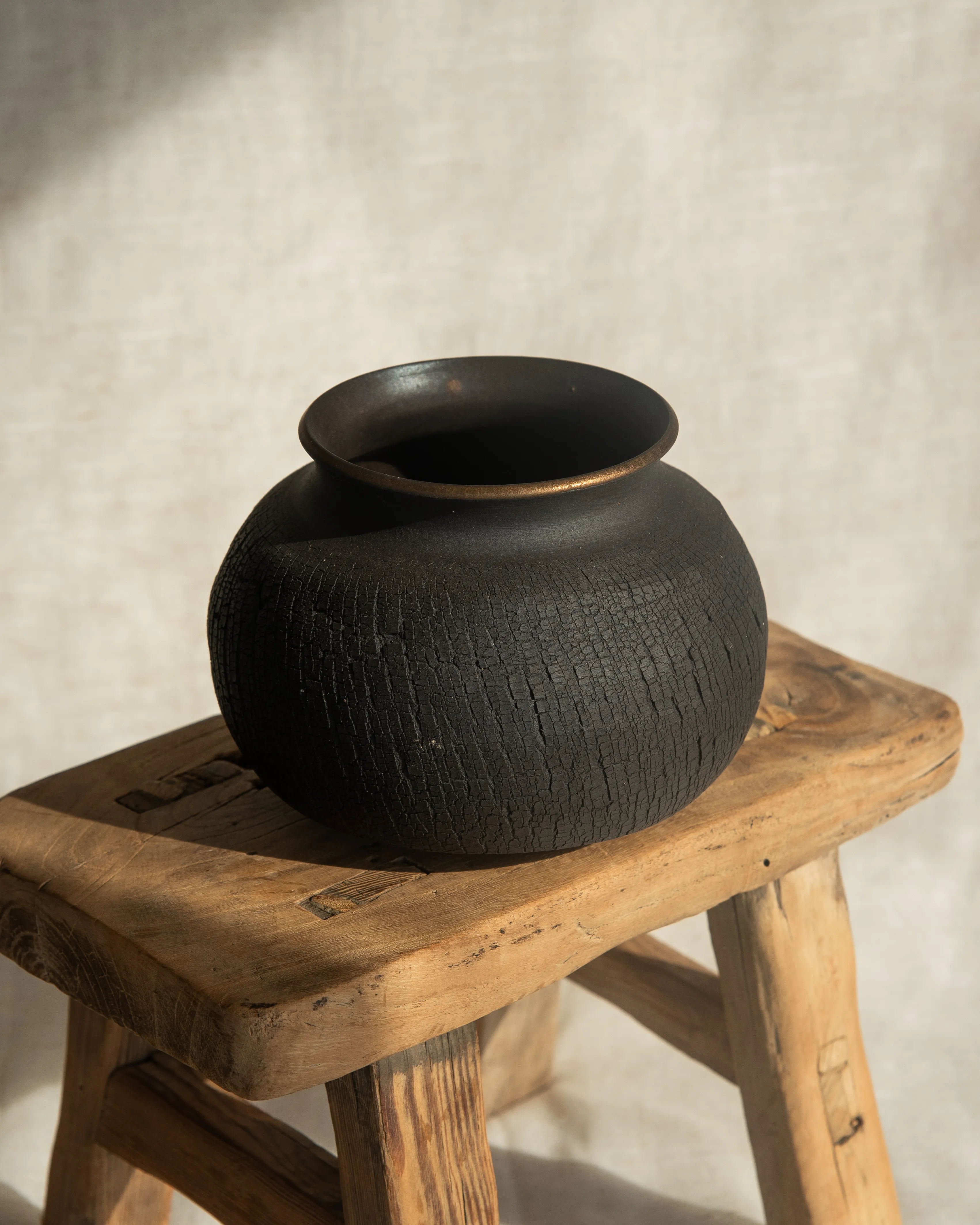 Distressed Onyx Vessel No.3 by Alex Roby Design
