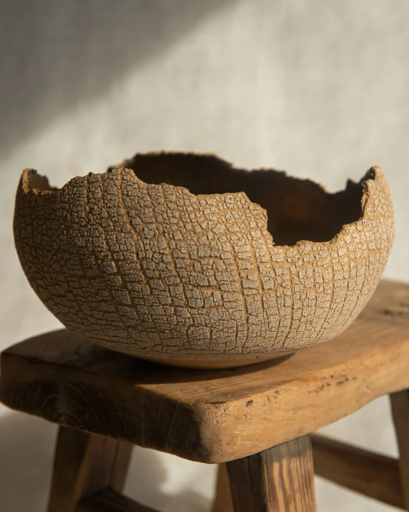 Distressed Sandstone Ikebana Vessel No.1 — 2