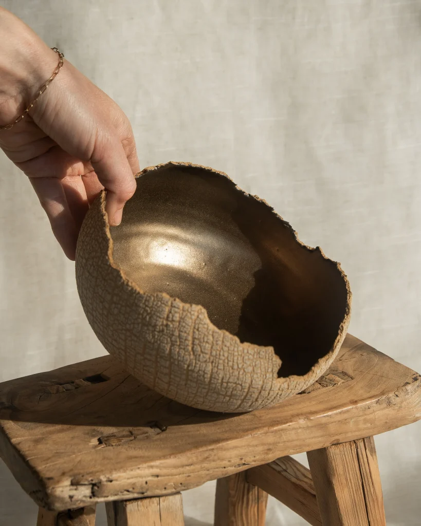 Distressed Sandstone Ikebana Vessel No.1 — 3