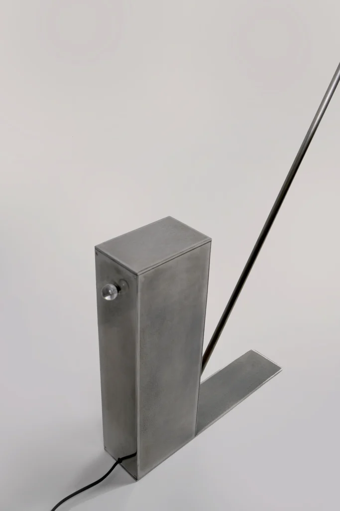Oblique Glow Floor Lamp in Steel and Acrylic Resin — 5