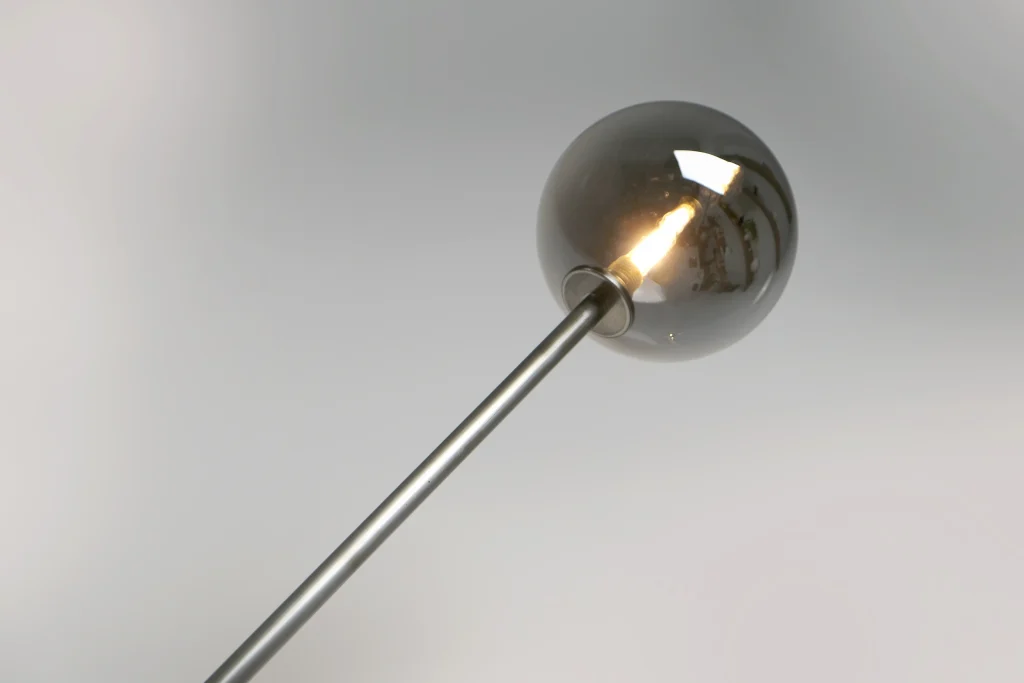 Oblique Glow Floor Lamp in Steel and Acrylic Resin — 6