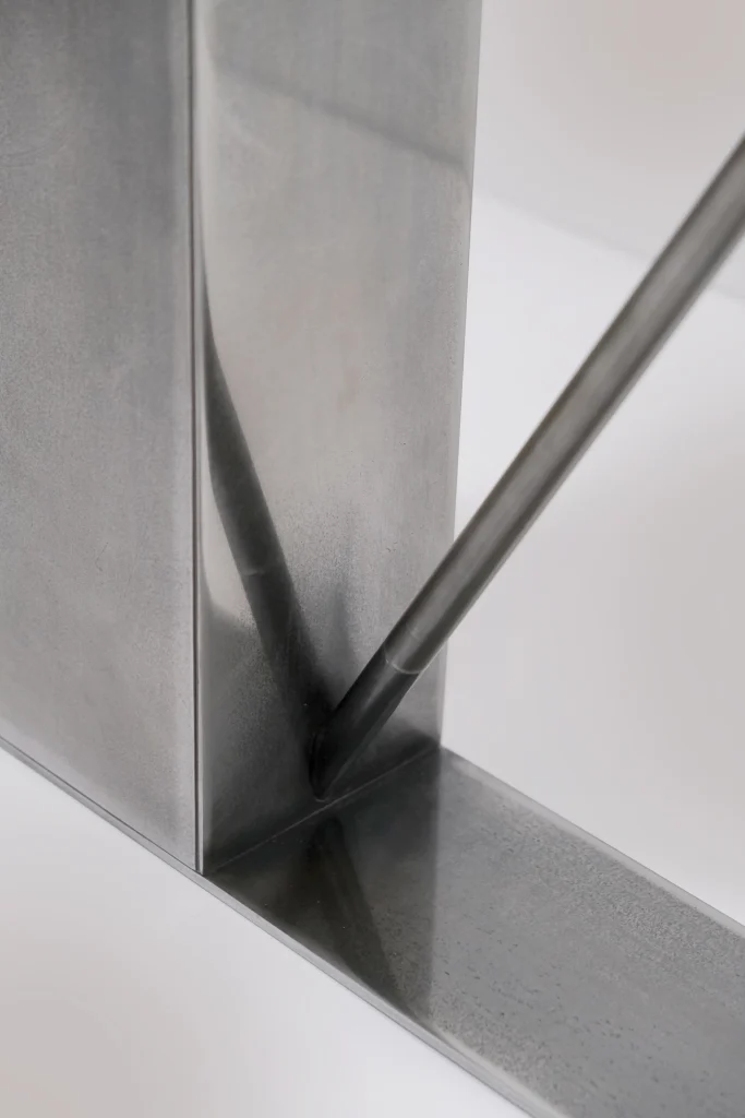 Oblique Glow Floor Lamp in Steel and Acrylic Resin — 8