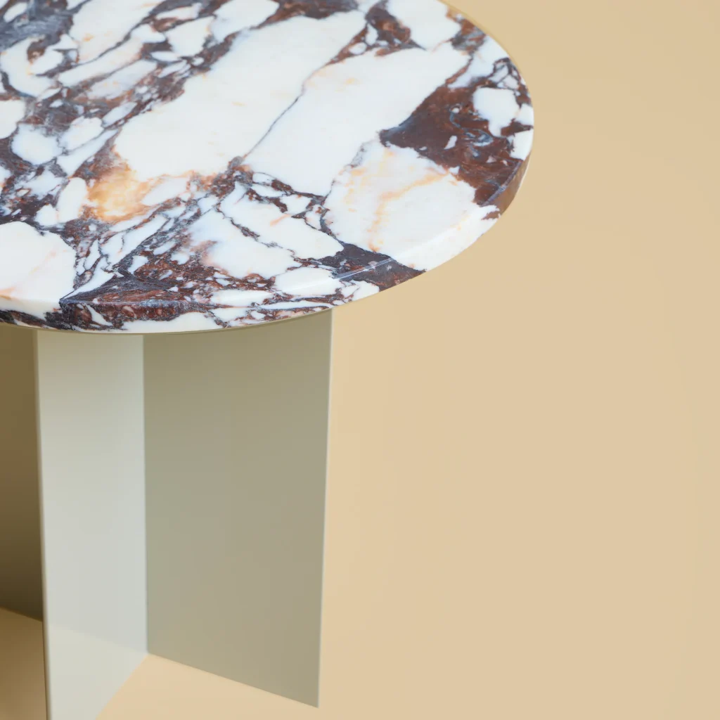 Baker - Calacatta Violet Marble Side Table — 2