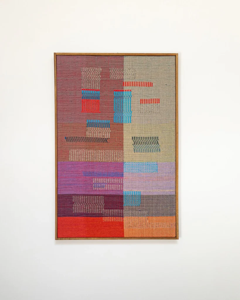 Spigolatura No. 54 handwoven wall art by Susanna Costantini