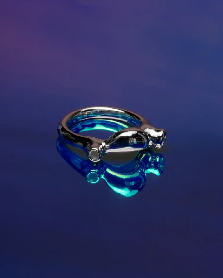 Double Slug - Sterling Silver Ring — 4