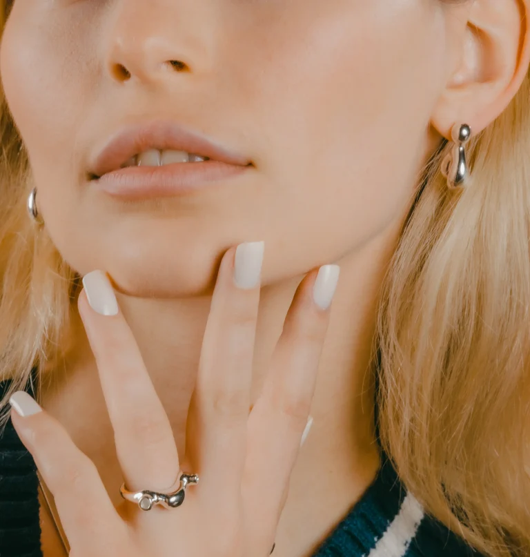 Double Slug - Sterling Silver Ring — 5