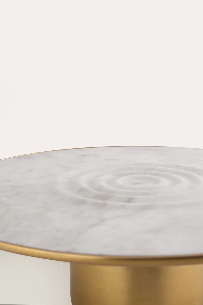 Oom - Marble & Cast Aluminum Coffee Table — 6