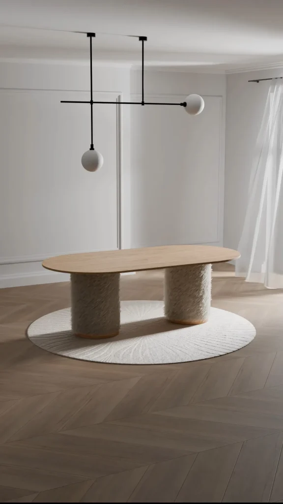 Cacu - Furry Wood Dining Table — 2