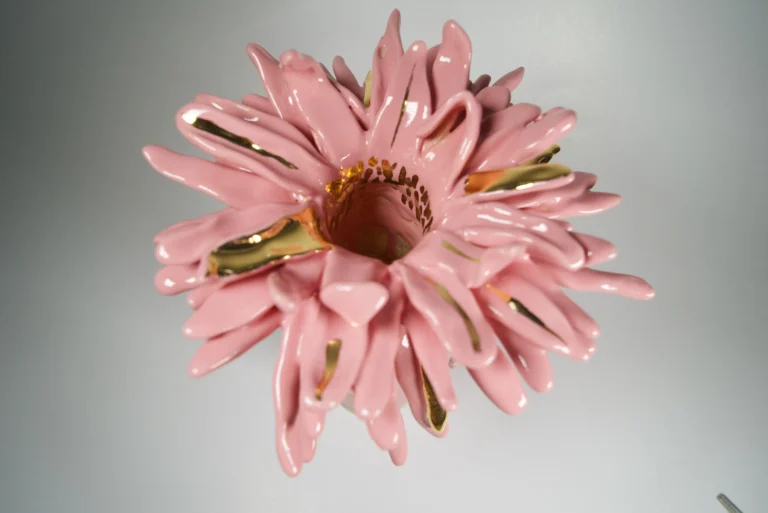 Floral Stoneware Vase — 20