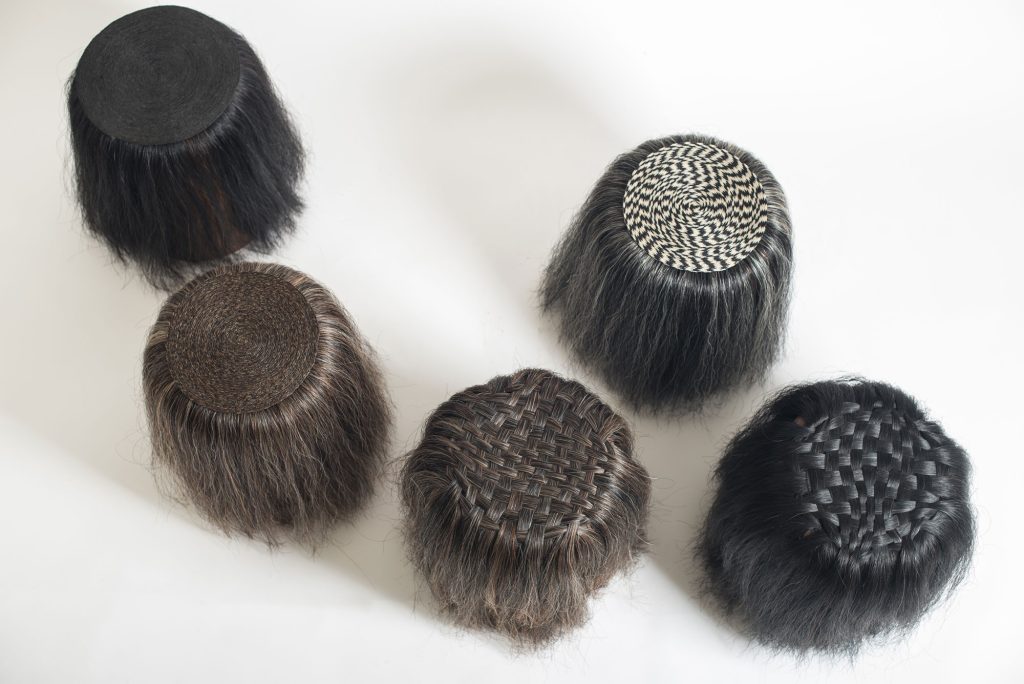 Black "caballito" Horsehair Stool — 2