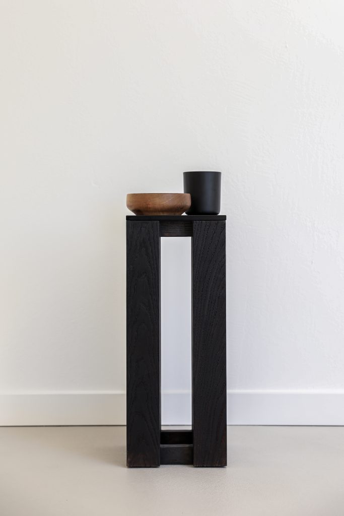 T-03 - Brutalist Wooden Side Table — 2