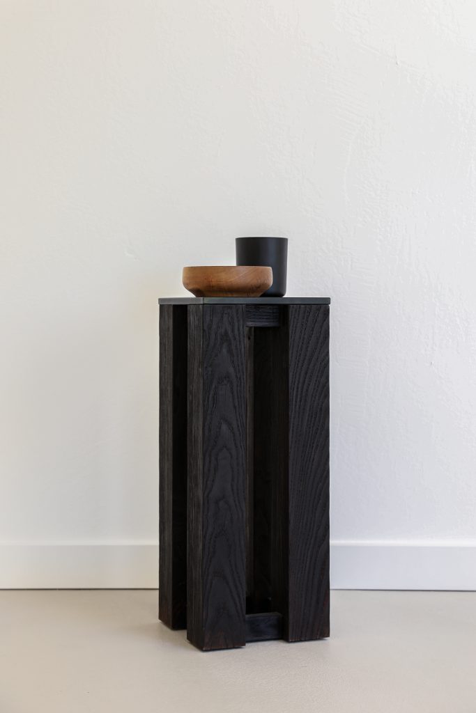 T-03 - Brutalist Wooden Side Table — 3