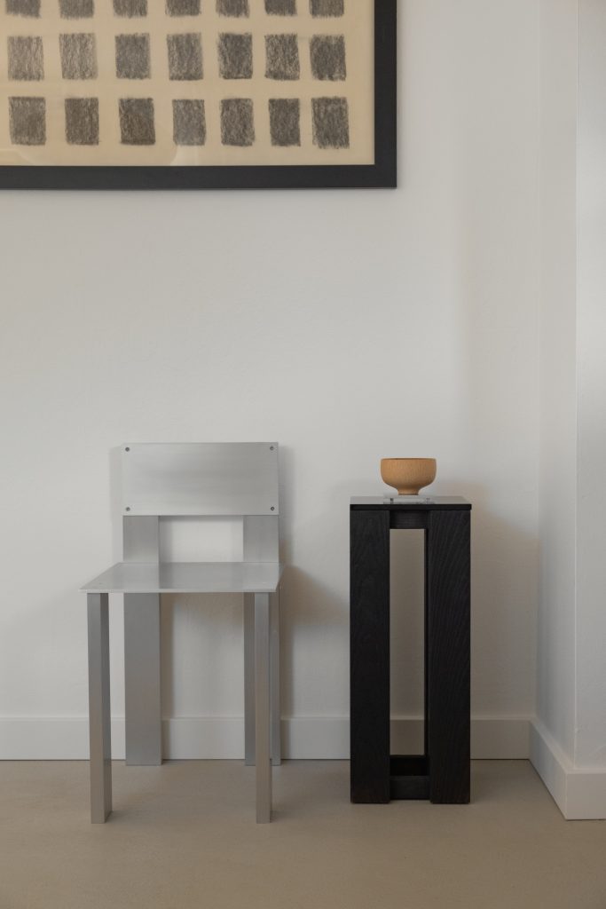 T-03 - Brutalist Wooden Side Table — 9