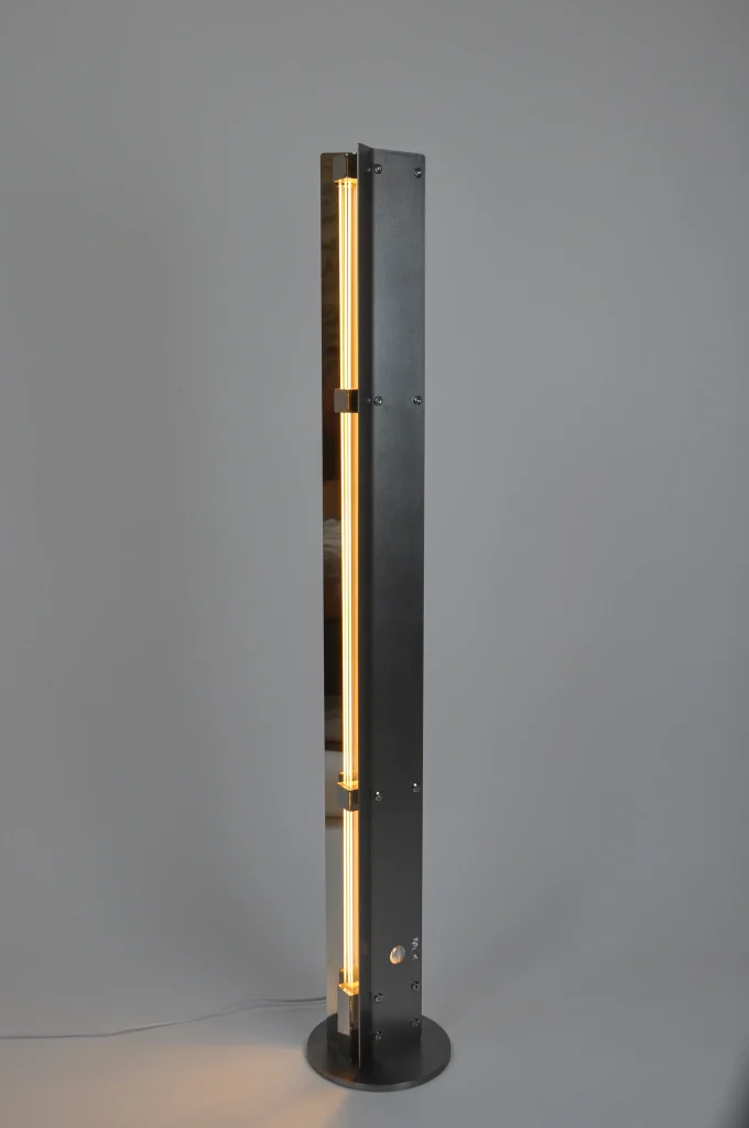 Ne1200/145 Floor Lamp in Acrylic and Stainless Steel — 3