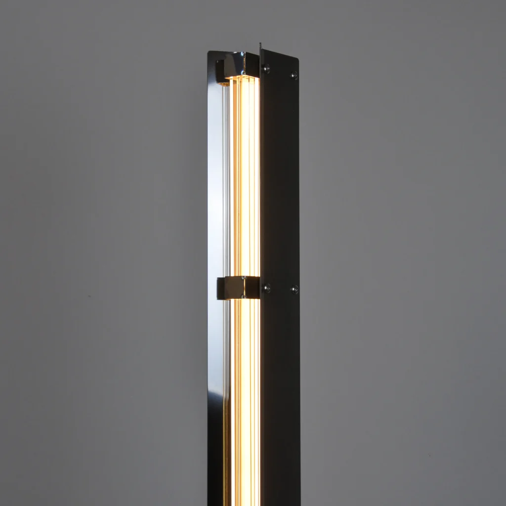 Ne1200/145 Floor Lamp in Acrylic and Stainless Steel — 4