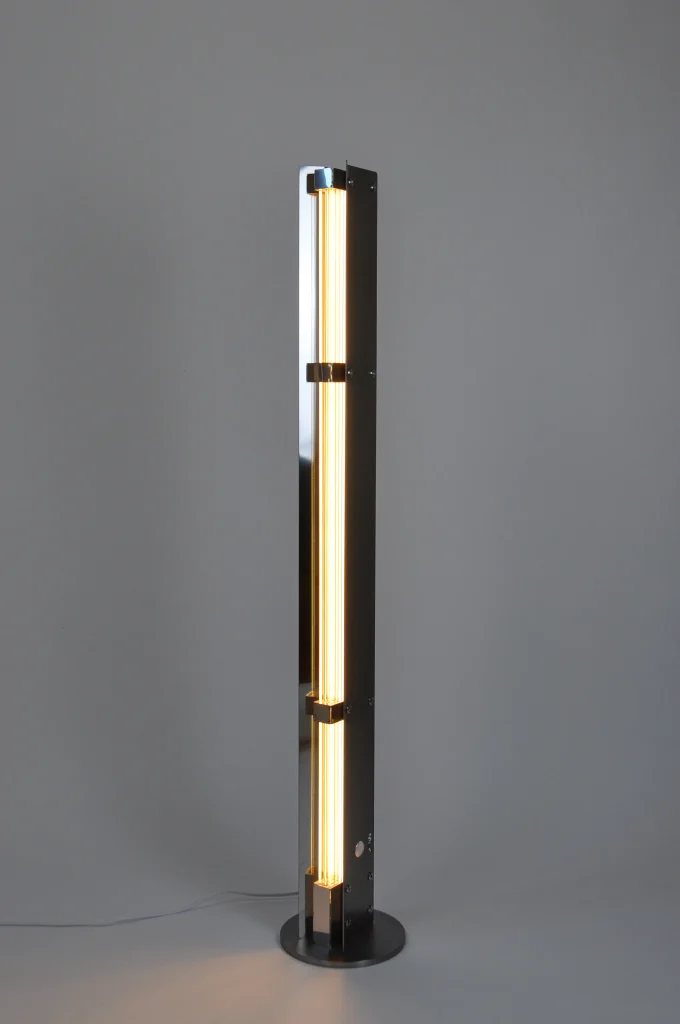 Ne1200/145 Floor Lamp in Acrylic and Stainless Steel — 5