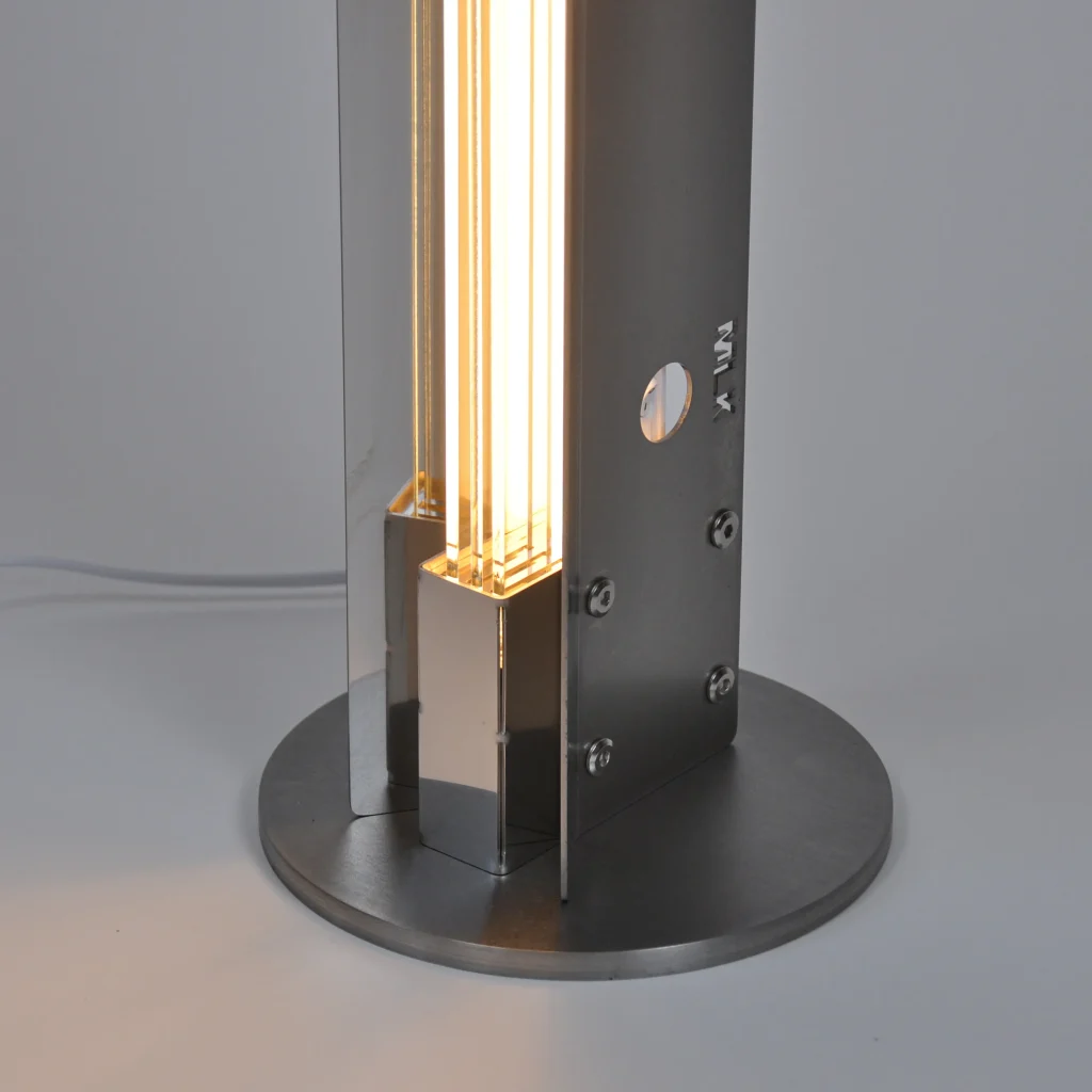 Ne1200/145 Floor Lamp in Acrylic and Stainless Steel — 6