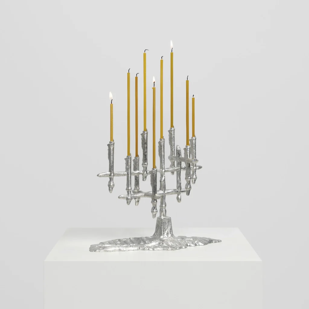 Dinner In Brussels - Aluminum Candelabra — 2