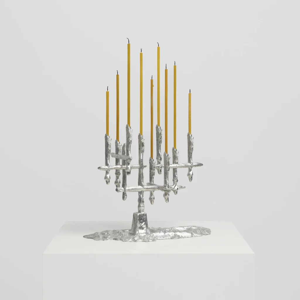 Dinner In Brussels - Aluminum Candelabra — 4