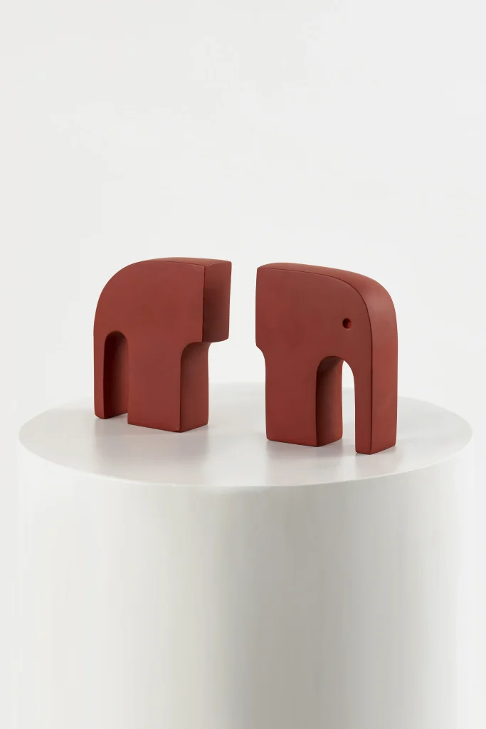 Jumbo - Aluminum Elephant Bookend — 12