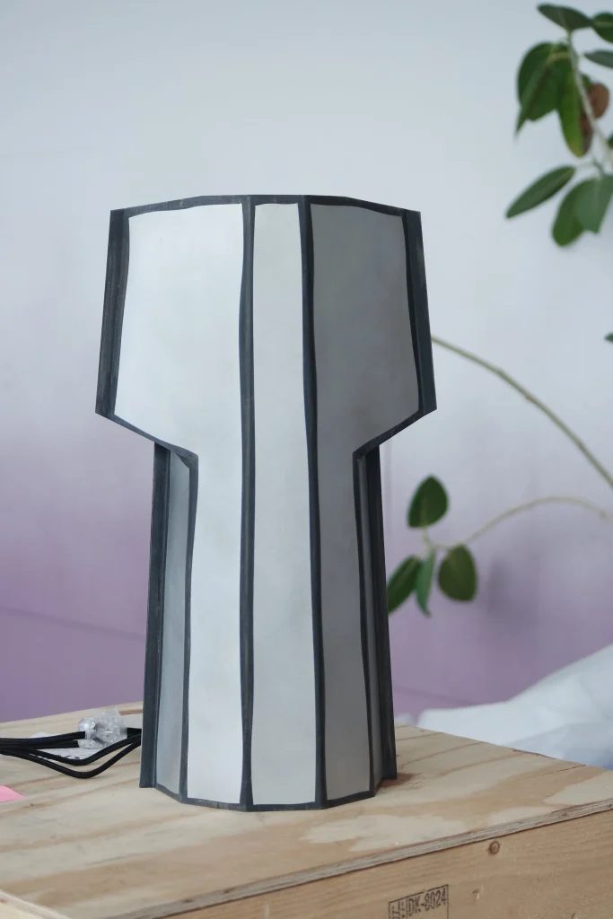 Hex Table Lamp in Aluminum — 4