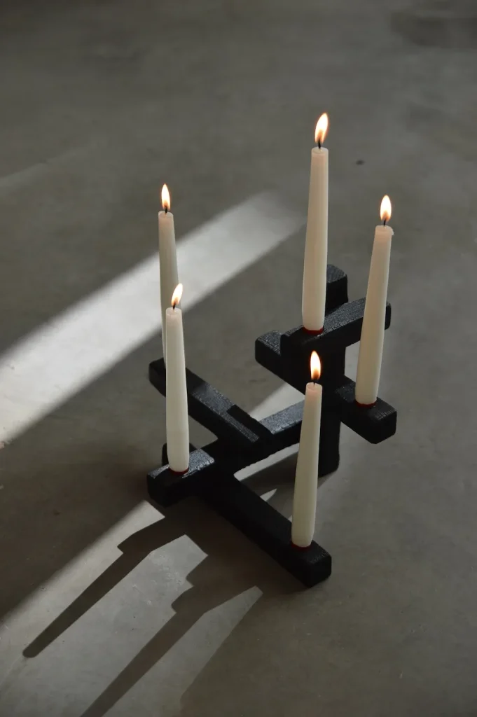 Tetris No. 5 - Wood Candle Holder — 4