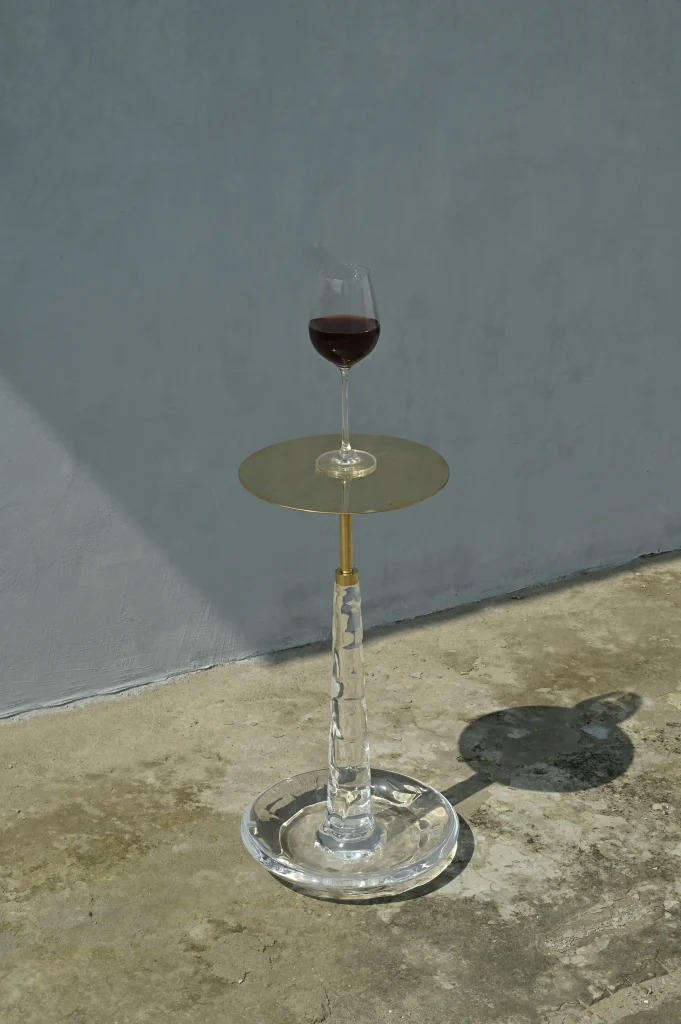 Tap - Brass & Acrylic Drink Table — 10