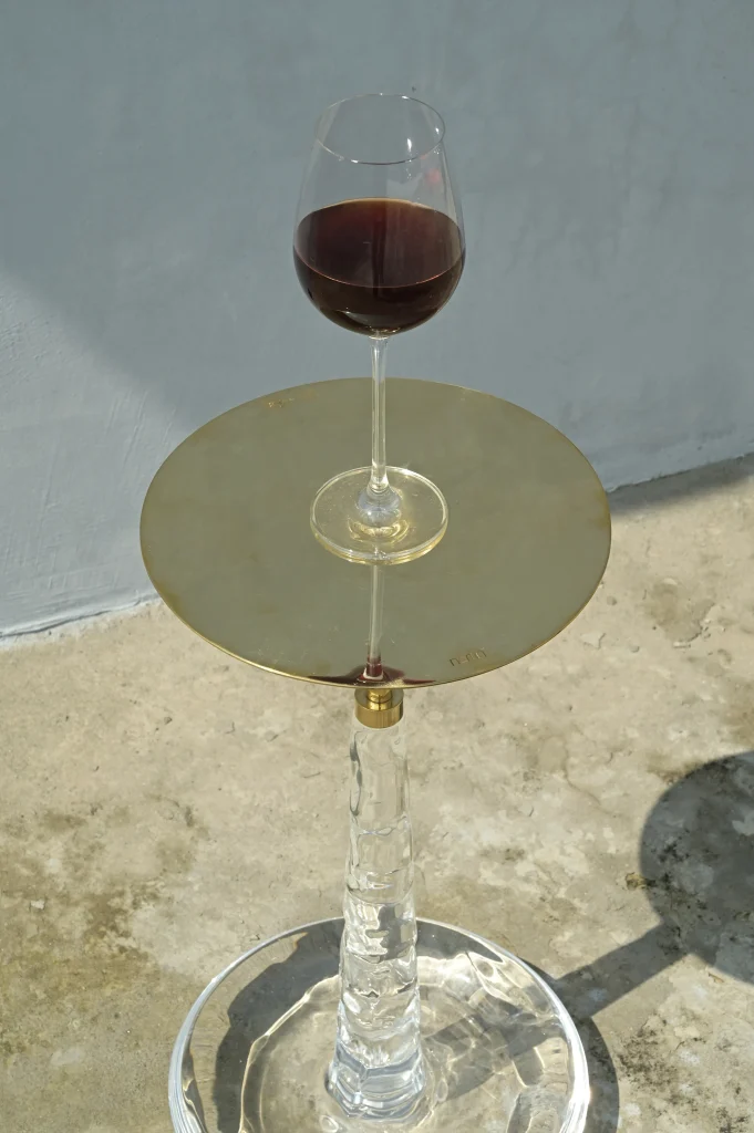 Tap - Brass & Acrylic Drink Table — 11