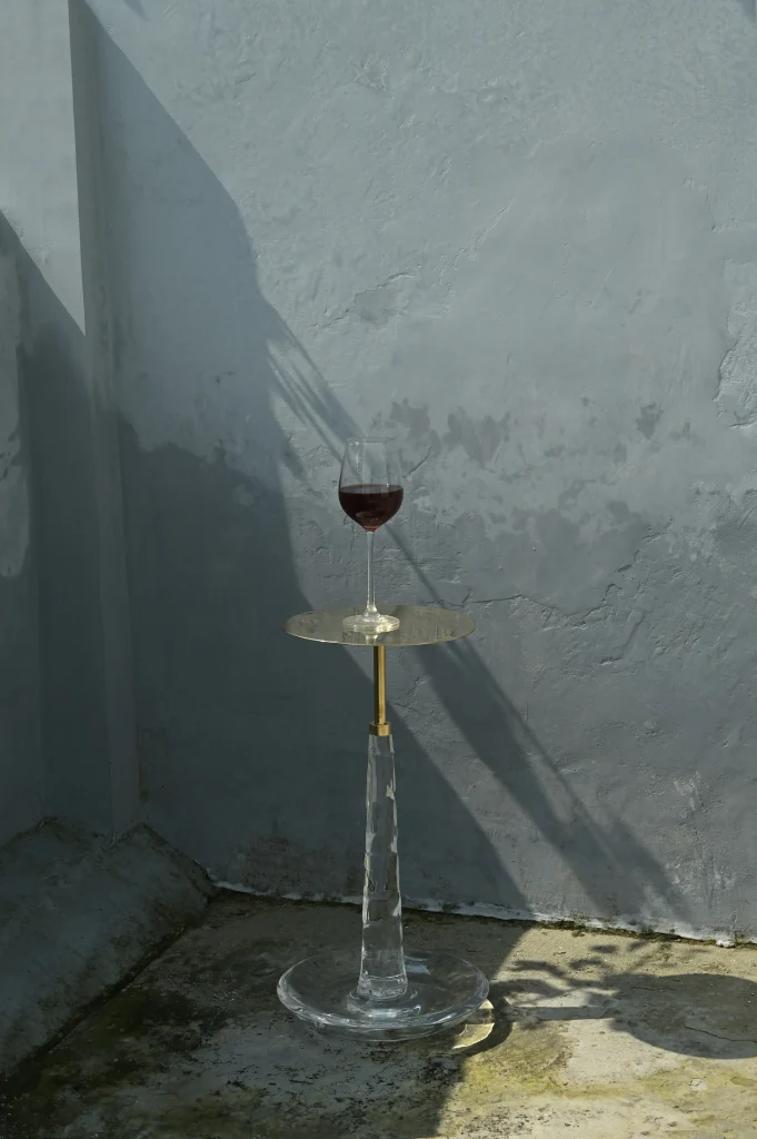Tap - Brass & Acrylic Drink Table — 12