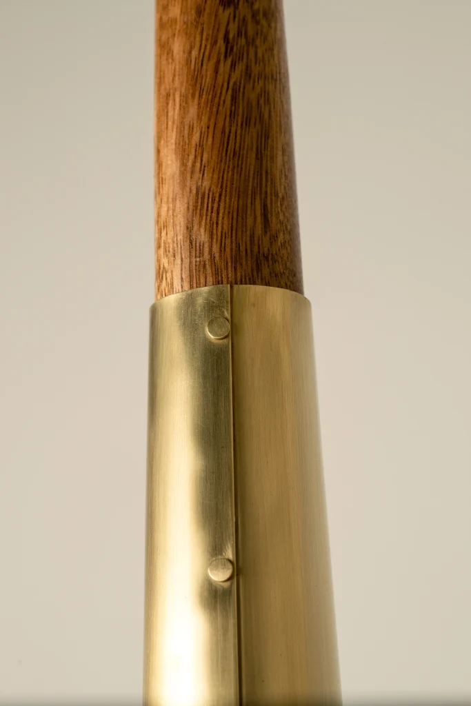 Apolo Floor Lamp in Parota Wood and Fiberglass — 5