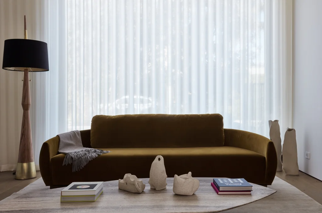 Apolo Floor Lamp in Parota Wood and Fiberglass — 6